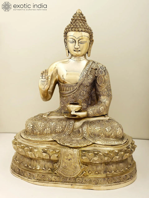 22" Gautam Buddha Preaching His Dharma | Handmade