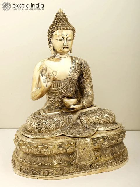 22" Gautam Buddha Preaching His Dharma | Handmade