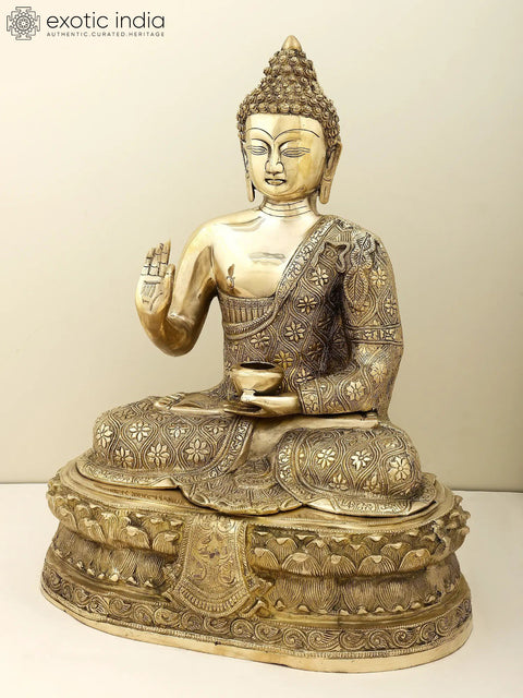 22" Gautam Buddha Preaching His Dharma | Handmade