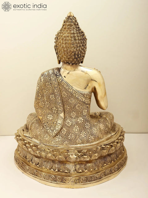 22" Gautam Buddha Preaching His Dharma | Handmade