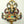 14" Inlay Work Ganesha Wall Hanging with Diya