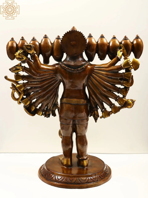 29" Brass Standing Panchamukhi Hanuman