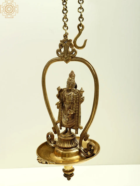15" Tirupati Balaji Hanging Lamp (Diya)