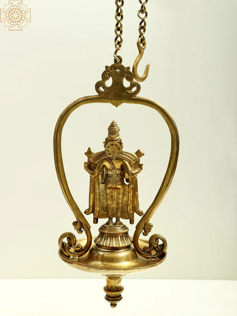 15" Tirupati Balaji Hanging Lamp (Diya)