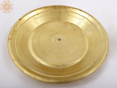 Brass Ritual Thali Parat for Pooja