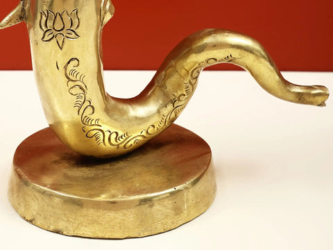 9" Brass Stylish Ganesha Head