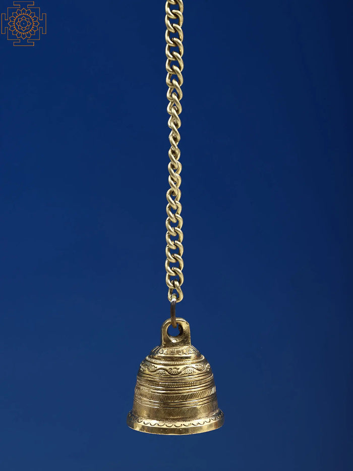 2" Small Brass Temple Bell
