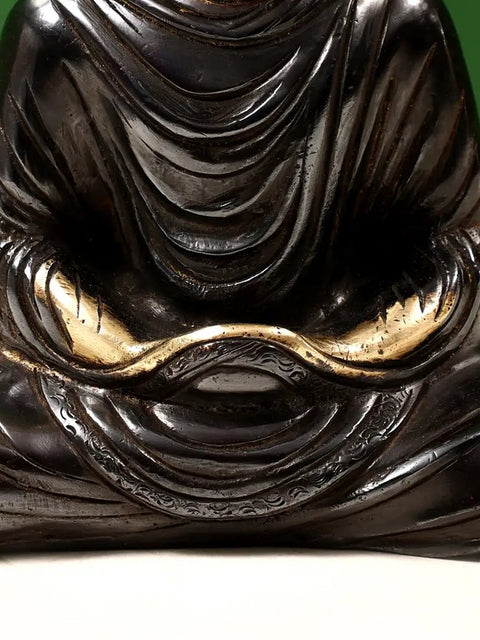 7" Brass Lord Buddha in Dhyana Mudra