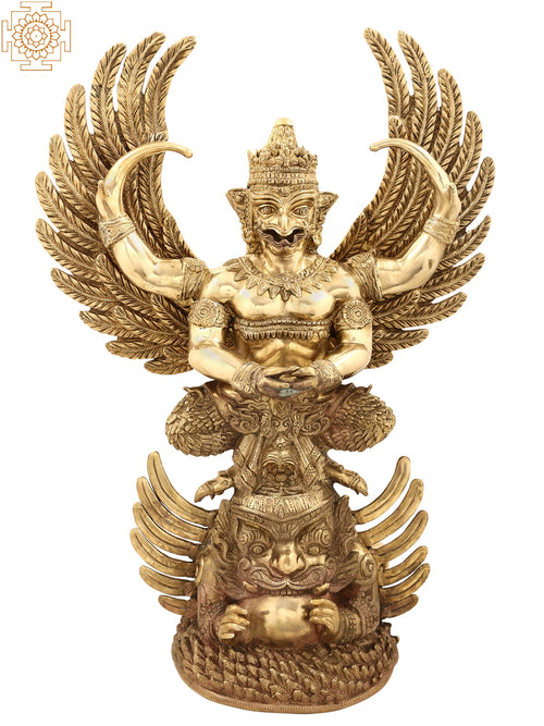 Brass Garuda Idol Handmade Home Decor Statue