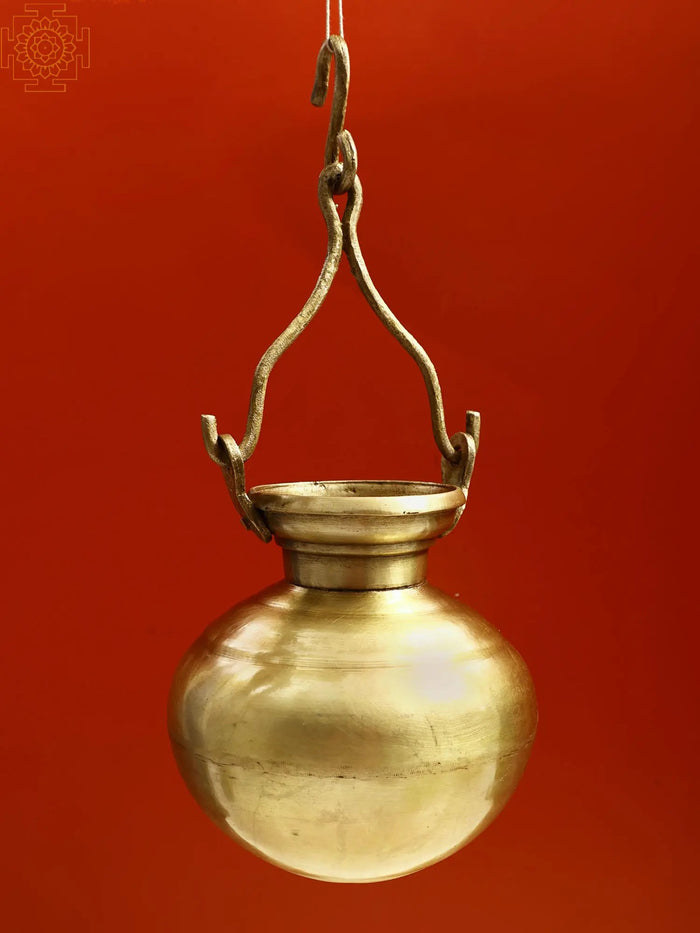Shiva Linga Abhishek kalash (Jal Dhara Brass Kalash)
