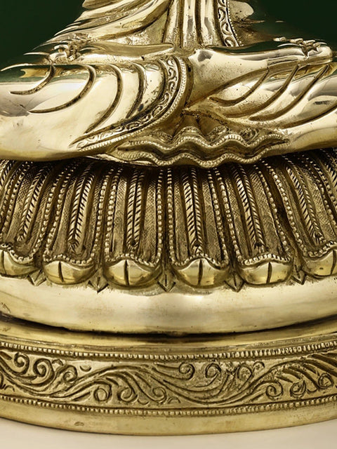 13" Brass Blessing Buddha