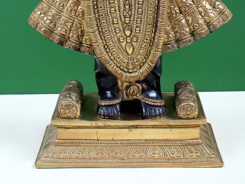 18" Brass Shri Krishna as Shrinath Ji