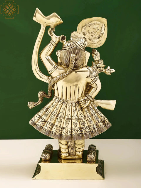 18" Brass Shri Krishna as Shrinath Ji