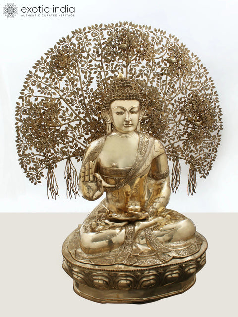 57" Large Gautam Buddha with Tree of Life