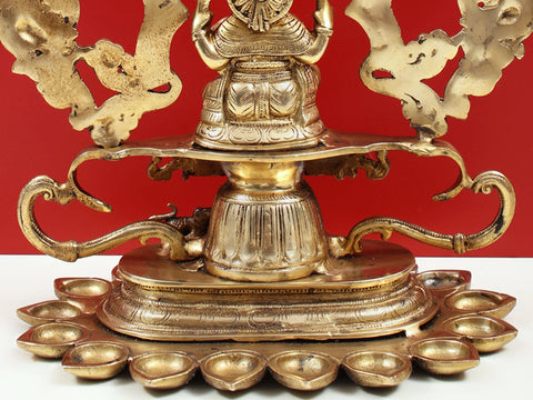 16" Lord Ganesha with Multiple Diyas