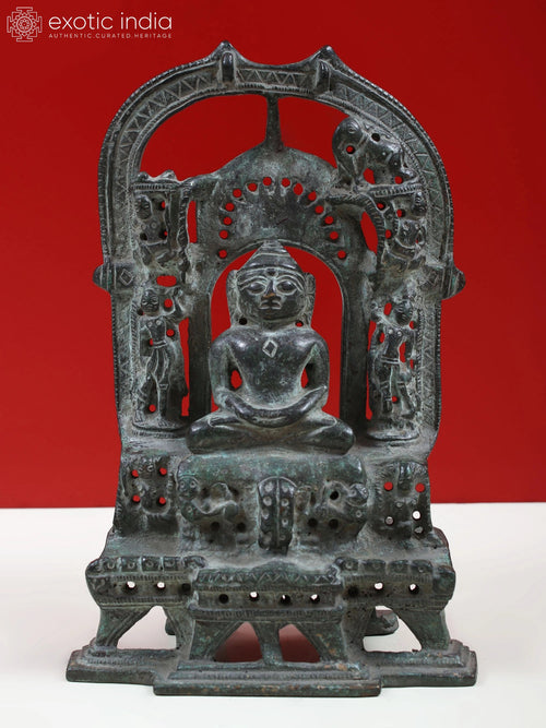 Brass Jain Shrine Statue for Home Pooja