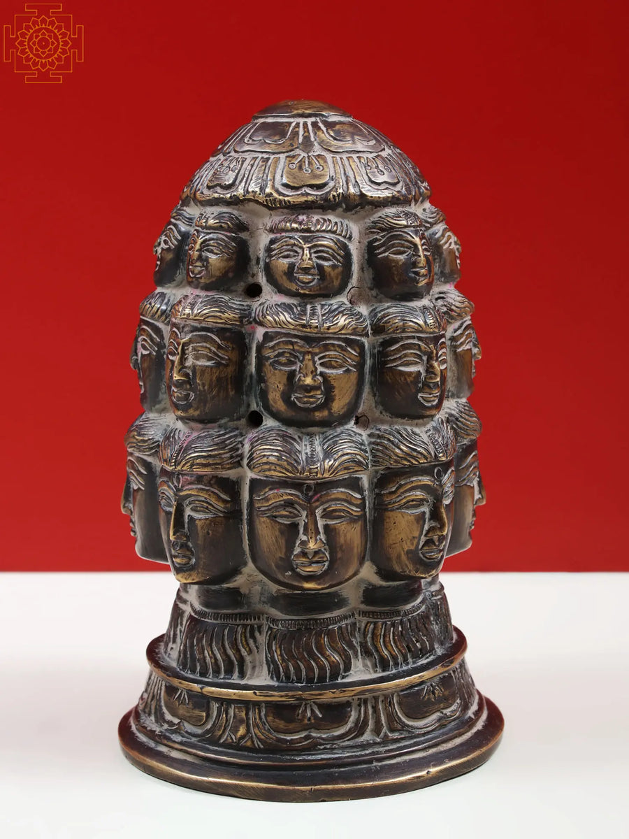 5" Small Brass Mukhalinga Statue for Pooja