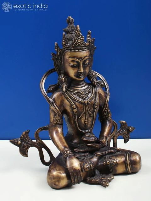 10" Crowned Buddha in Bhumisparsha Mudra
