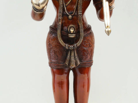 Blessing Lord Hanuman Brass Sculpture
