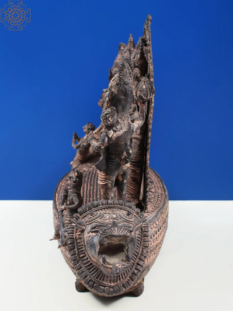 19' Shri Rama, Sita, Lakshman and Hanuman Ji (Tribal Dhokra Art)