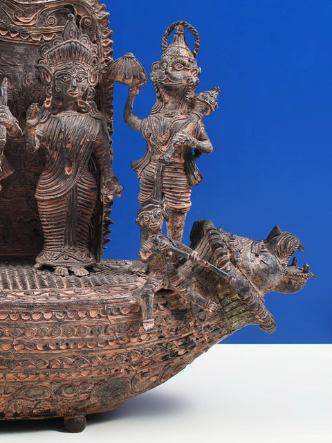 19' Shri Rama, Sita, Lakshman and Hanuman Ji (Tribal Dhokra Art)