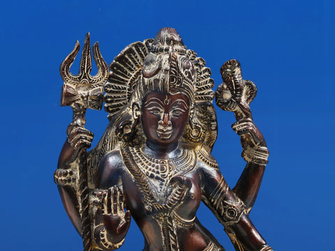 13" Ardhanarishvara (Shiva Shakti) In Brass