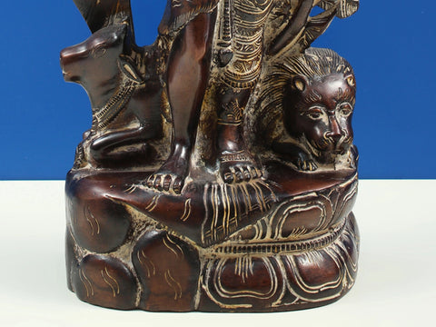 13" Ardhanarishvara (Shiva Shakti) In Brass