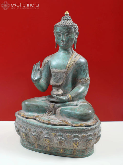 20" Brass Vitarka Mudra Buddha