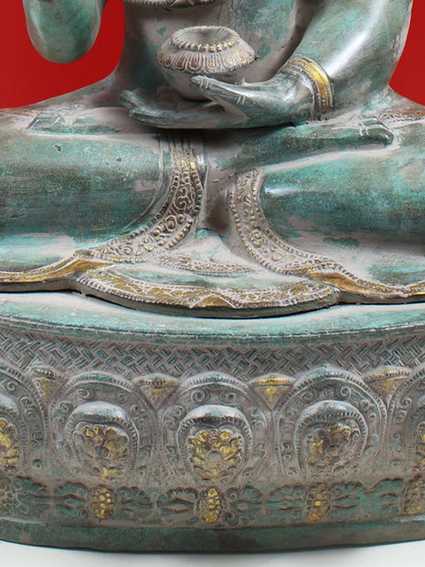 20" Brass Vitarka Mudra Buddha