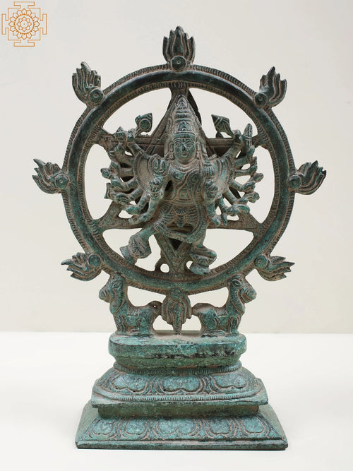 9" Brass Vishnu and Narasimha Avatar Sculpture