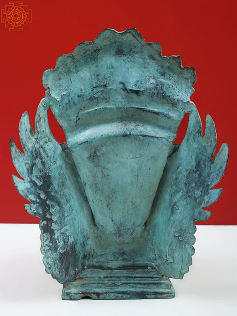 8" Brass Lord Vishnu Seated on Garuda