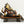 11" Relaxing Ganesha Brass Statue