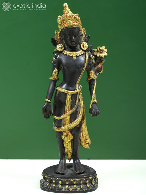 11" Brass Padmapani Avalokiteshvara Handmade Statue
