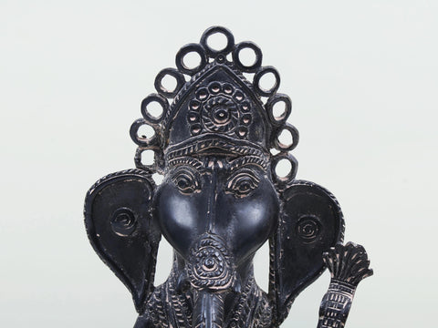 11" Brass Ganesha Playing Guitar
