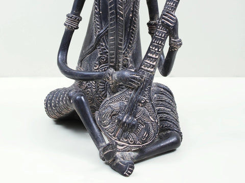 11" Brass Ganesha Playing Guitar
