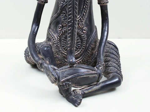 11" Brass Ganesha Playing Tabla