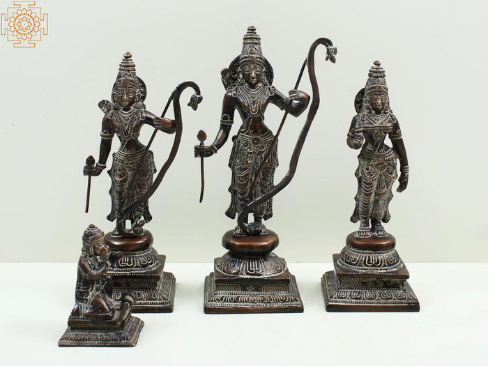 10" Ram Darbar Brass Statue for Home Pooja