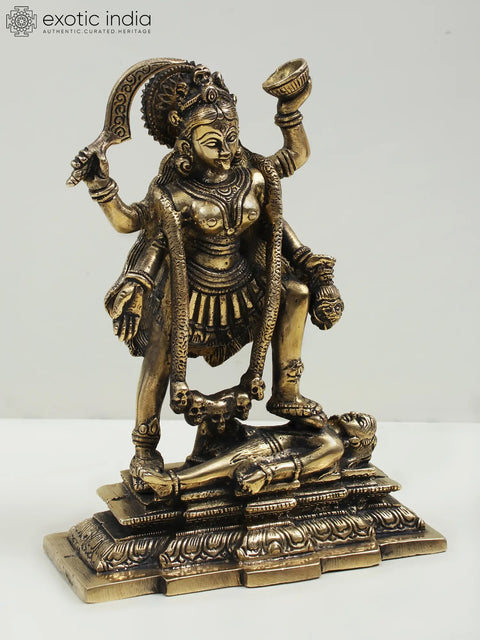 7" Brass Goddess Kali
