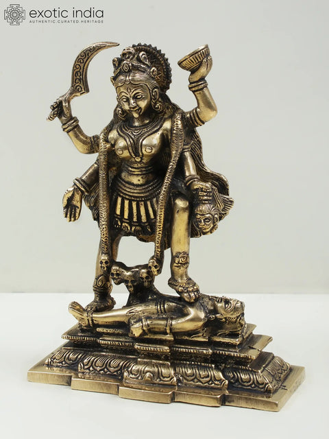 7" Brass Goddess Kali