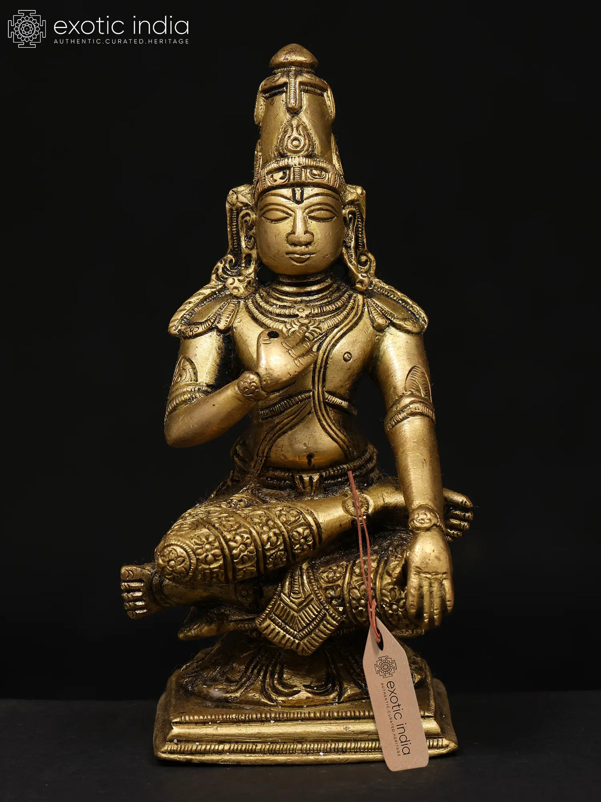 Handcrafted Small Size Brass Sculpture of Lord Rama