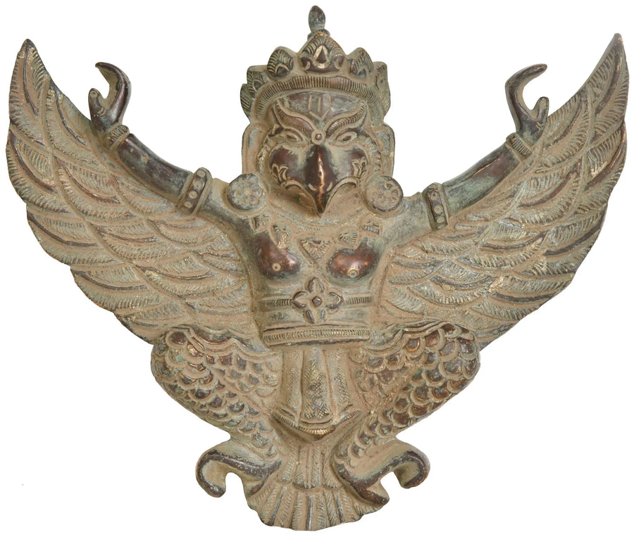 Garuda Brass Wall Hanging Statue for Home Decor