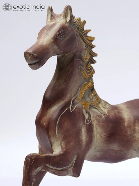 Brass Running Horse Figurine | Magnificent Horse Statue