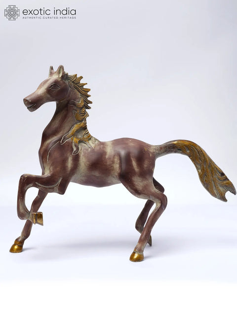 Brass Running Horse Figurine | Magnificent Horse Statue