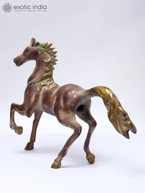 Brass Running Horse Figurine | Magnificent Horse Statue