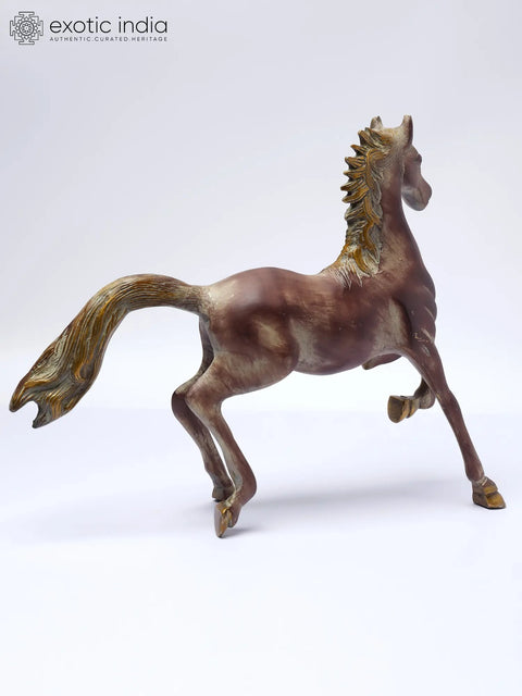Brass Running Horse Figurine | Magnificent Horse Statue