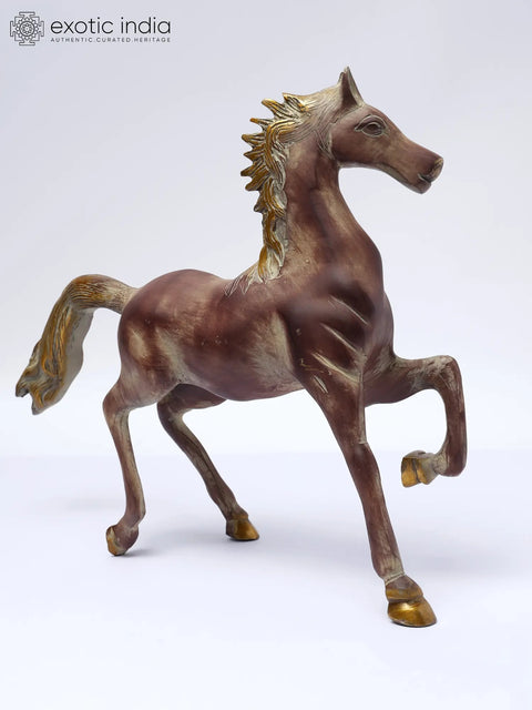 Brass Running Horse Figurine | Magnificent Horse Statue