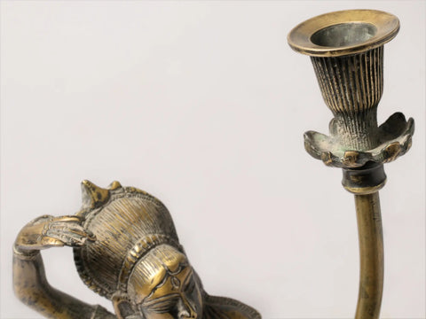 Brass Candle Stand -Inspired by Khajuraho | Candle Holder Stand