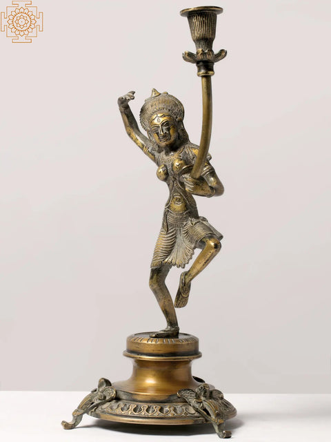 Brass Candle Stand -Inspired by Khajuraho | Candle Holder Stand