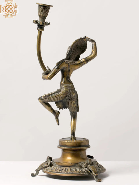 Brass Candle Stand -Inspired by Khajuraho | Candle Holder Stand