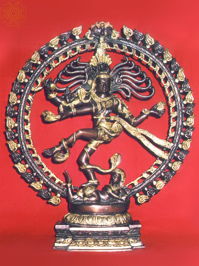 20" Handmade Shiva Nataraja Brass Statue